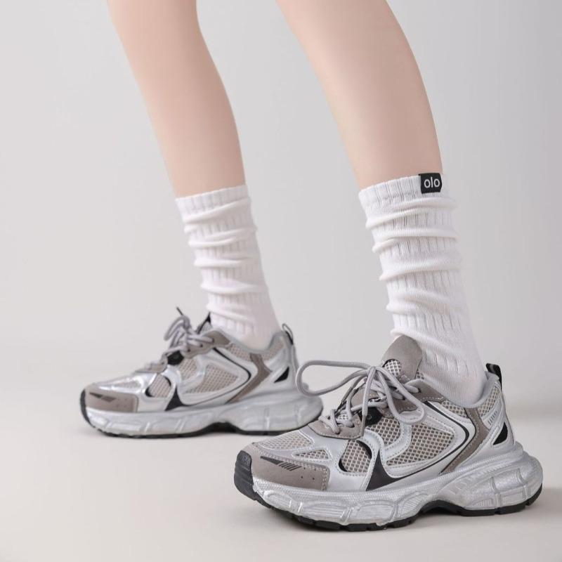 Womens Long Crew  Non Slip Yoga Socks For Dance Pilates Trendy Slouch For Outdoor Sports