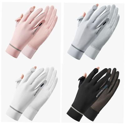 Rękawiczki przeciwsłoneczne Lady Sunscreen Ice Silk Rękawiczki damskie Letnie rękawiczki przeciwsłoneczne Moda Kolarstwo Jazda Bieganie Rękawiczki Cienkie Rękawiczki anty-UV