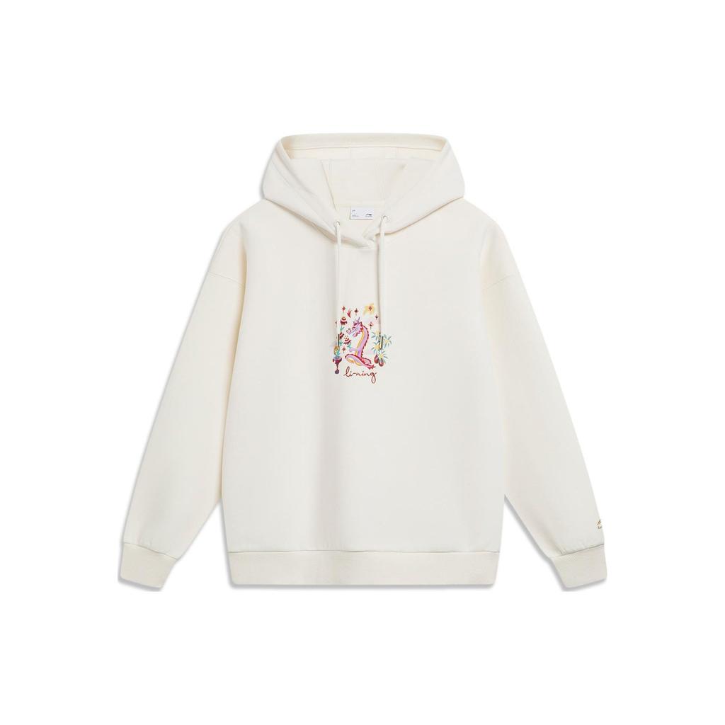 Li Ning Rijin Doujin Collection Sweatshirt Women's Ecru AWDU032-5