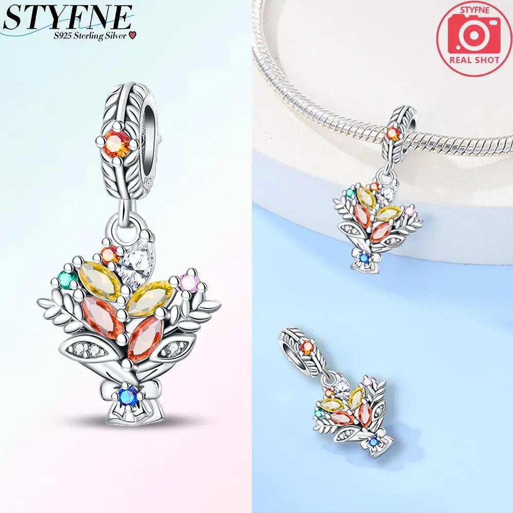 Autumn New Maple Forest Squirrel Pumpkin Car Charms Beads Fits Original Bracelets Bangle Luxury Diy Jewelry Making Women Gifts