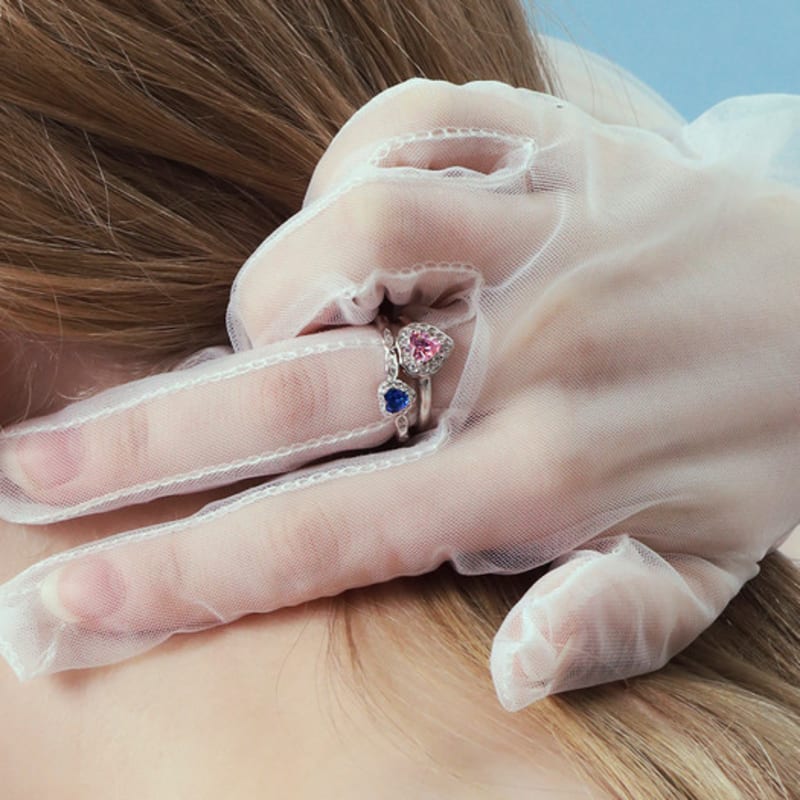 TORTOISE [Silver925] Moika Heart Petit Ring (iris)