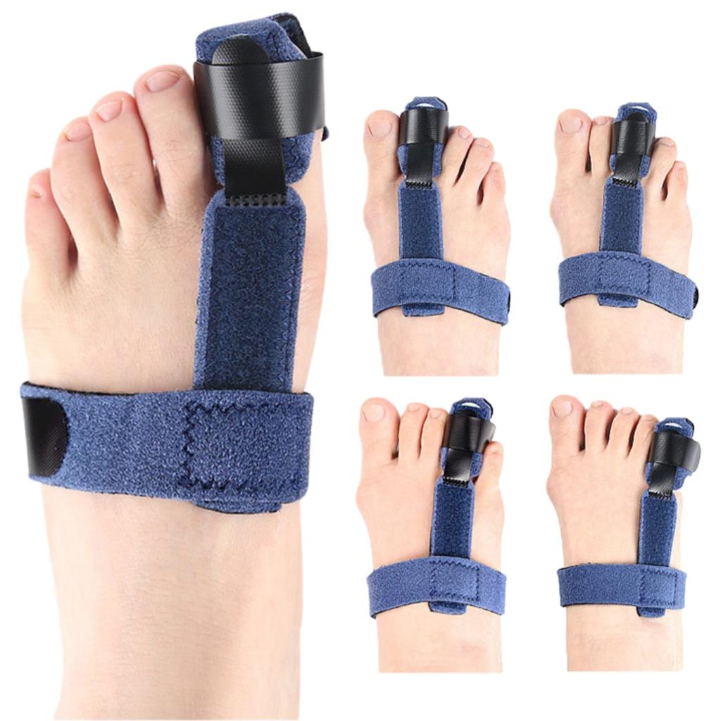 Adjustable Toe Fixation Strap Fixation Splint Detachable Aluminum Plate Support Toe Protector Toe Corrector Bunion Straightener
