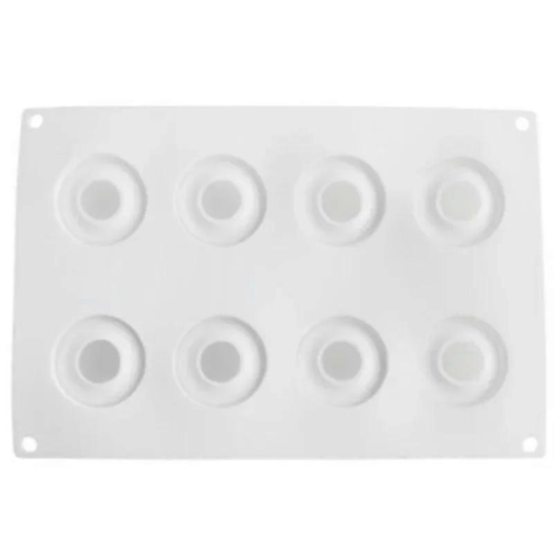 8-cavity Apple Shape Silicone Cake Mould, 3d Silicone Baking Mould For Cupcake Pastry Dessert Mousse