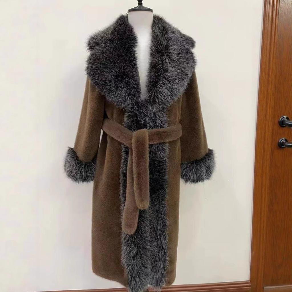 Imitation Fur Coat Women's Mid Length Coat