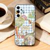 Cute Role P-Peter R-Rabbit  Phone Case For Samsung Galaxy A73,A72,A71,A70,A53,A52,A51,Soft Silicone Black Cover