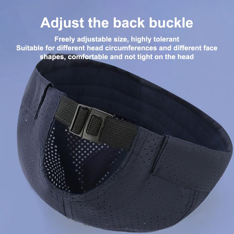 Retro Brimless Docker Cap Quick Drying Adjustable Mesh Hat For Women Men Summer Solid Color Breathable Skullcap