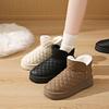 Neue Winter Dick Plüsch Warme Schneestiefel Damen Slipper Flache Absätze Baumwollschuhe Frau Rutschfest Wasserdicht Stiefeletten Weiblich