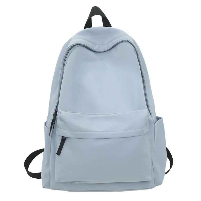 Backpack for Male and Female College Students Large-capacity Solid-color Backpack and Schoolbags for Freshmen