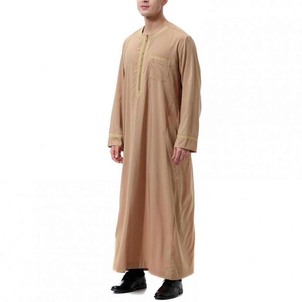 Middle Eastern Polyester Long Robe For Costume And Cultural Events