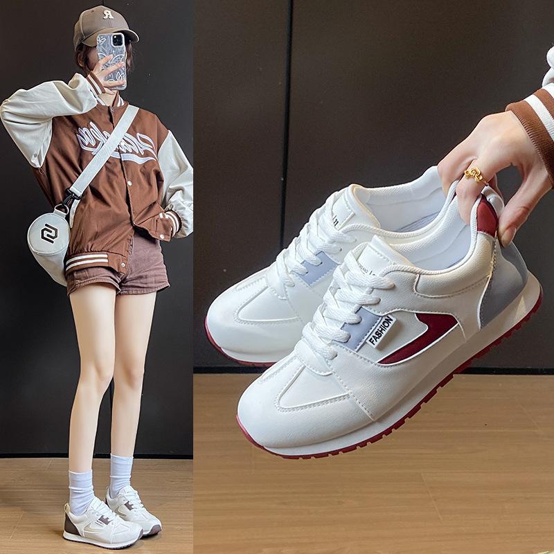 2025 Little White Shoes Women's Spring New Korean Version Ins Female Students' Leisure Sports Versatile Board Shoes Street Shot LF902