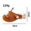 30CM Soft Realistic Lantern Fish Plush Toy Simulation Monkfish Cute Lifelike Sea Animal Lophiiformes Goosefish Doll Gift for Ki