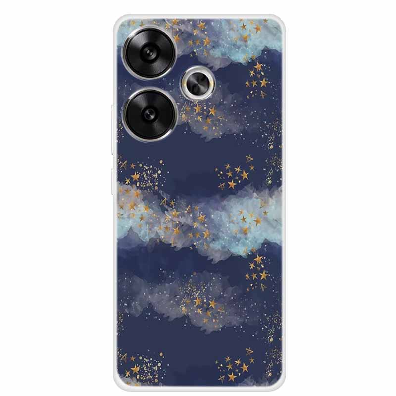 Marble Soft Phone Case For Poco F6 Transparent Case Silicone TPU Cover Funda Para Shield Clear Case for Xiaomi Poco F6 F 6 Pro