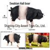 Children's Wildlife Model: Plastic Pig Figurines (Domestic Pig, Large White Pig, Vietnamese Pig, Babirusa, Wild Boar)