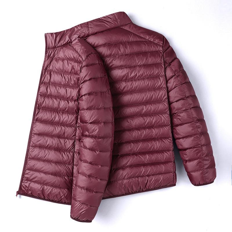50 down jackets can be opened 24 autumn and winter new men's stand-up collar baseball jacket light and warm