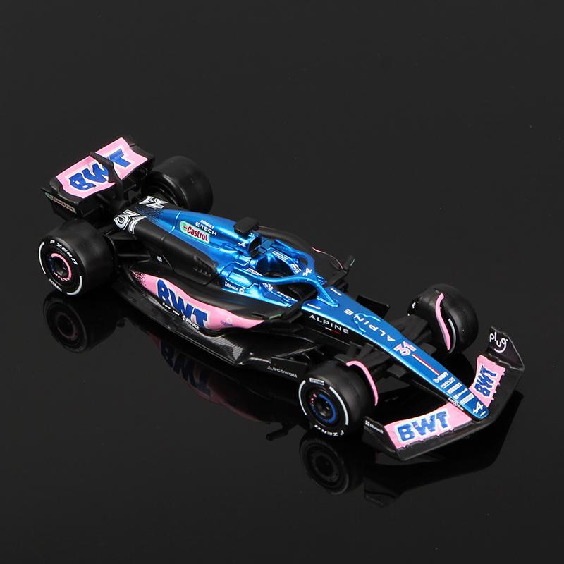 ABAC1 Bburago 1:43 2023 F1 Model RB19 W14 SF23 C43 A523 AMR23 Racing Alloy Car Toy Red Bull Mercedes Alfa Romeo Apline