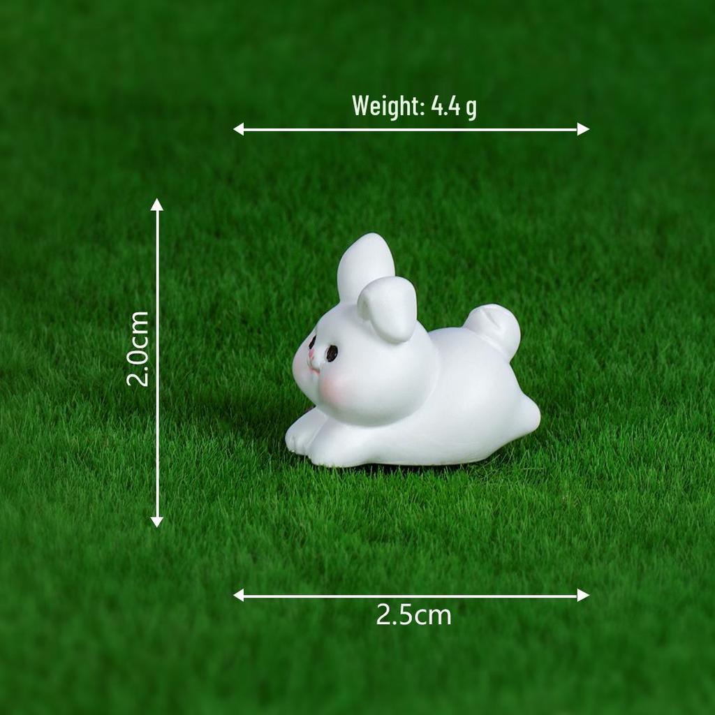 Creative Cute Rabbit and Fox Miniature Ornaments for Garden and Desktop Decor