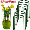 2/4/6Pcs Plastic Support Pile Stand Plant Support Pile for Flowers Greenhouses Arrangement Fixing Rod Holder Garden Tools