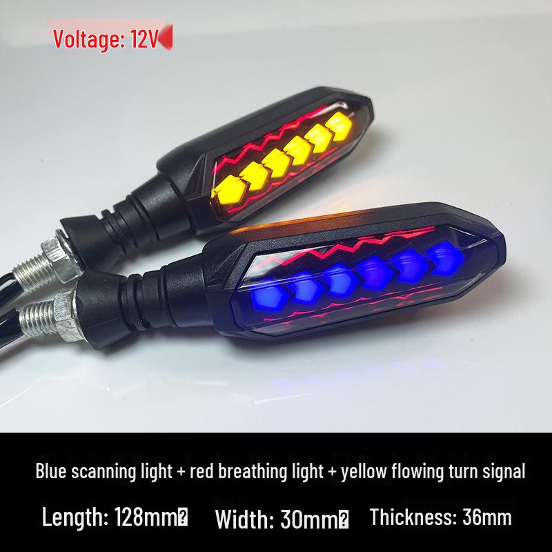 Semnalizatoare LED Universale pentru Motociclete Electrice, Lumini Flux, Pulsatorii și Scanante 12V, Accesorii Modificate.