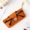 Korean Flower Glasses Case With Keychain Eyeglasses Protective Box Soft Eyewear Holder  Women