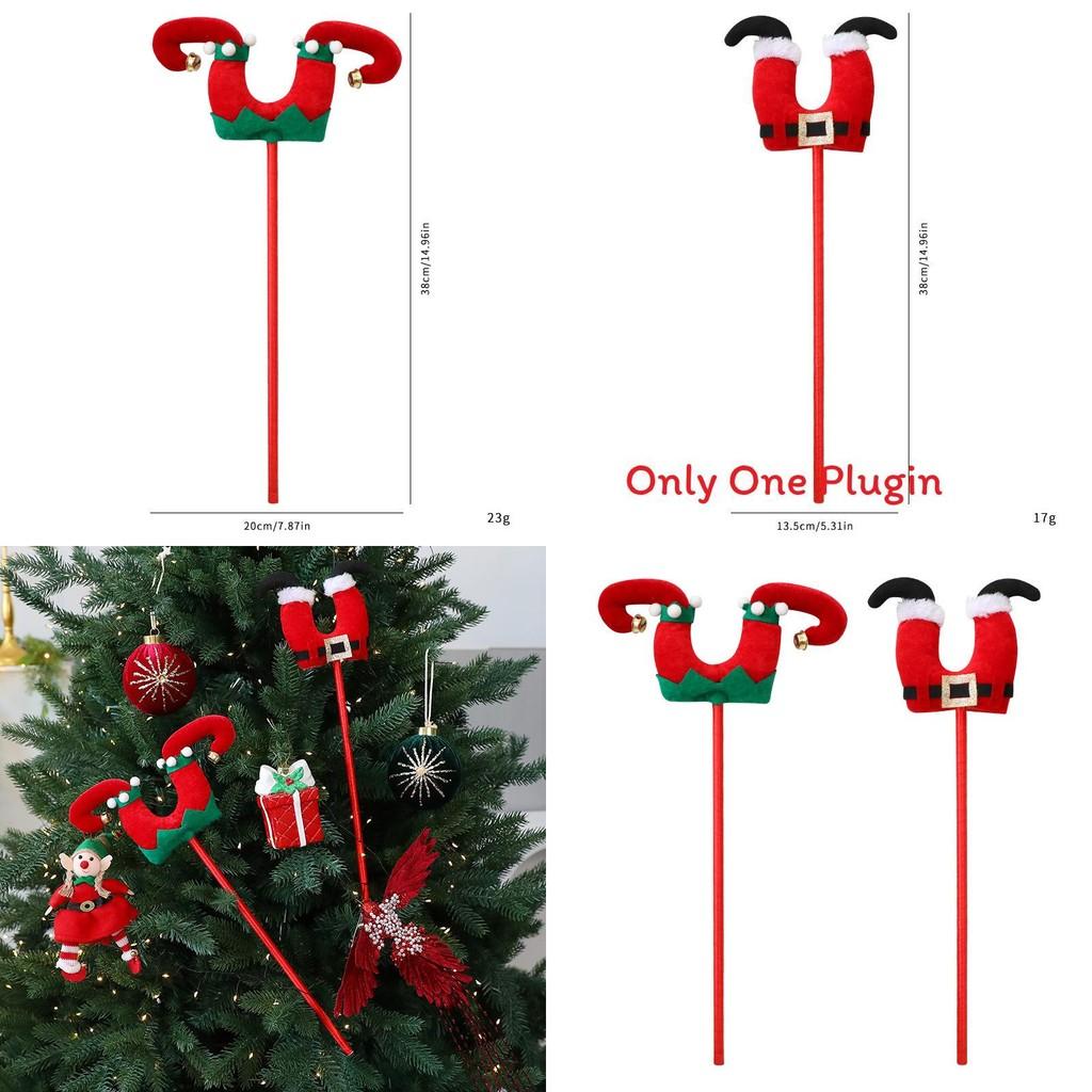 Christmas Elf Leg Decor With Fabric Material For Holiday Tree Ornaments
