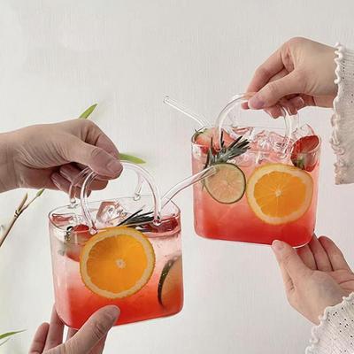 770ML Handbag Shaped Cocktail Glass Cup Summer Teacup Transparent Creative Funny Drunk Juice Cocktail Cup Glassware Summer
