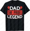 Dad The Padel Legend Tops Tennis Fun Graphic TShirt Fathers Day Gift Creative Trend Sport Casual Simple Camisetas Shirt for Men