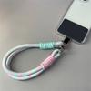 Coloful Can Be Carried Twist Rope Lanyard Hanging Decoration Phone Anti-loss Pendant Fashion Strong Wrist Short Straps Band