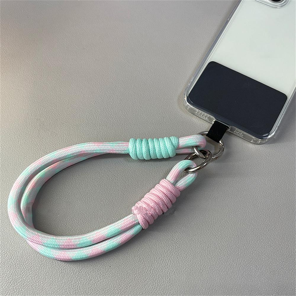 Coloful Can Be Carried Twist Rope Lanyard Hanging Decoration Phone Anti-loss Pendant Fashion Strong Wrist Short Straps Band