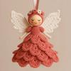 Christmas Tree Decorations DIY Angel Pendant Crochet Kits Angel Doll Ornament Craft Knitting Supplies Set DIY Xmas Gifts