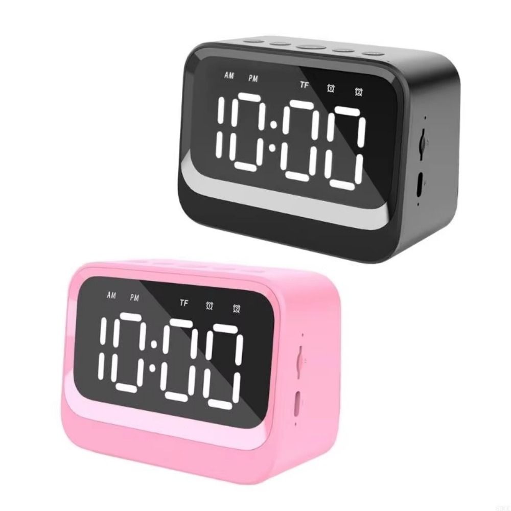 Stereo Sound Bluetooth Speaker Digital Display FM Radio Multifunctional Music Player  Desktop
