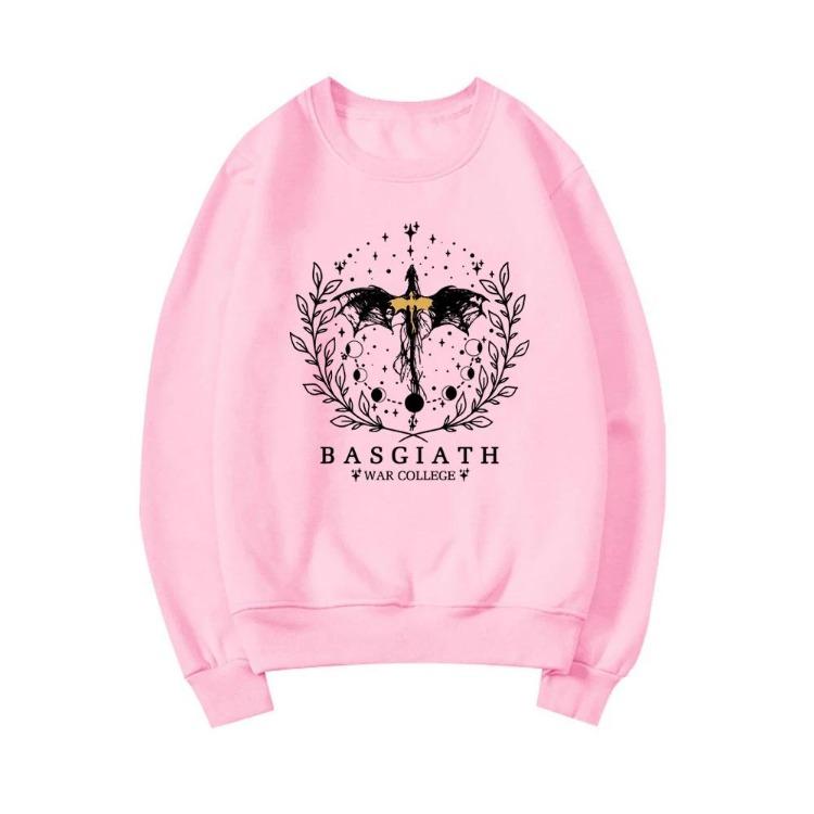 Basgiath War College Fantasy Leser Buchgeschenk Damen Rundhals Pullover Sweatshirt Fourth Wing