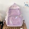 Student School Backpack Large Capacity Backpack Travel Backpack Clear Backpack Japanese Styles Backpack