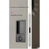 Minimalist Flat Lock Hidden Embedded Single Tongue Magnetic Door Lock Indoor Bedroom Room Hidden Key Black Door Handle