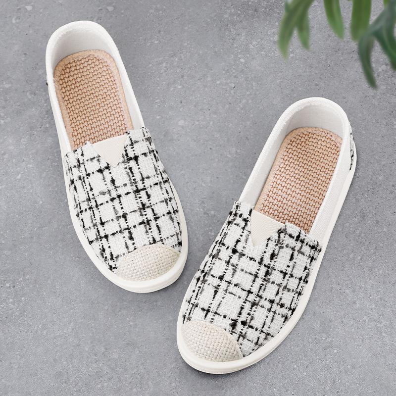 Fashion Slip On Shoes For Women Tennis Female Flats Flax Espadrilles Platform Slip-on Breathable Dress New Linen Summer Fabric Canvas