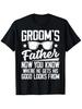 Men'S Wedding Shirt for The Groom'S Father Women T Shirt Cotton Tee Meme Top Streetwear Oversized Meme Humor Gift Casual Trendy