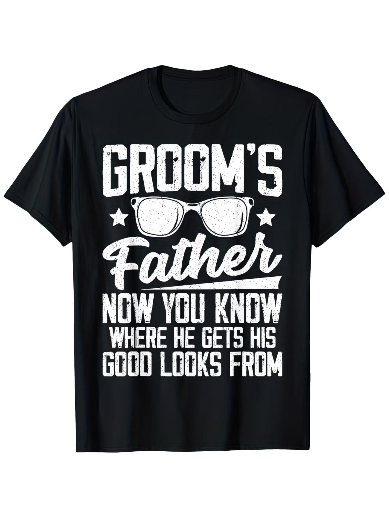 

Men S Wedding Shirt for The Groom S Father Women T Shirt Cotton Tee Meme Top Streetwear Oversized Meme Humor Gift Casual Trendy S разноцветный
