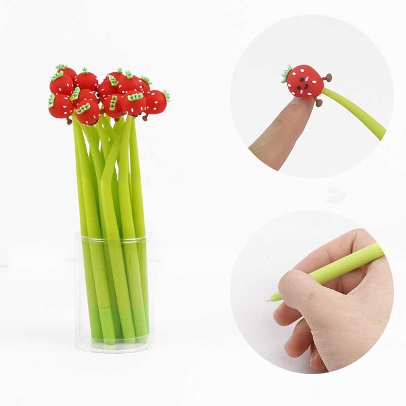 1 Stück Lytwtw's Niedlicher Weicher Frucht Sonnenblume Sonnenblume Gelstift Büro Schulbedarf Schreibwaren Kreativ Süß Hübsch Lustig