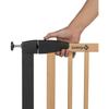 SAFETY 1ST Barriere Simply Close wood &amp; Metal, Pression, 73-80 cm (94cm si extension), sans perçage, Ouverture d'une Main, Bois