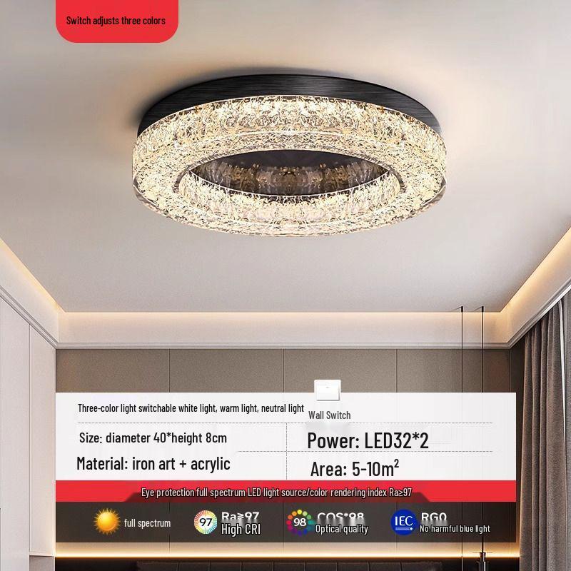 

Minimalist Italian LED Ceiling Light - Modern Luxury for Bedroom or Living Room Tri-color Changing