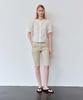 THERYE Side Slit Capri Pants(Beige)