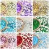 14MM PET Round Double Ring Side-Hole Sequins for Clothing & DIY Jewelry Accessories