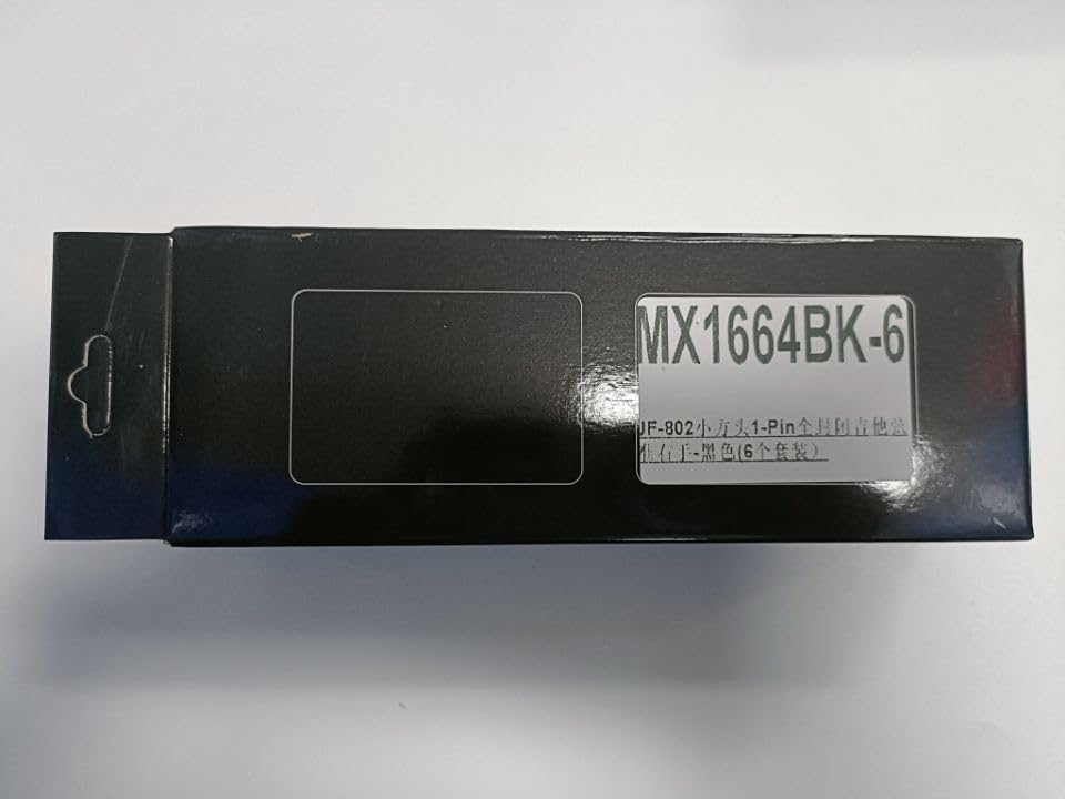 Musiclily Pro 6-Piece Single-Pin Guitar Tuners, Square, for SQ Strat/Telecaster Electric Guitars, Black