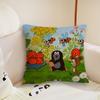cushion cover Cute Plush Fabric Soft Double Sided Mole Print Sofa The Little Cushion Cover Throw art Pillow Covers