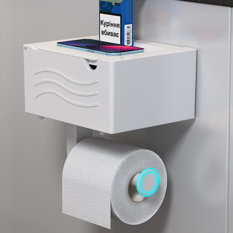 Scatola portatovaglioli scatola portarotolo igienico scatola portaoggetti per carta da bagno porta rotolo igienico portasciugamani a parete