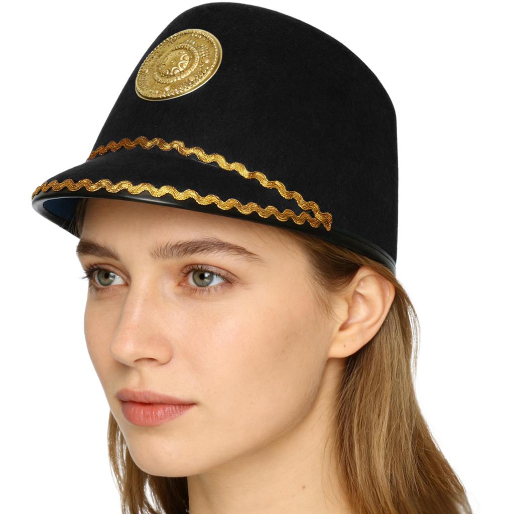 1 Stück Marschkapelle Hut Rollenspiel Soldatenhut Cosplay Leichtes Design Bequemes Kostümzubehör für Damen Herren