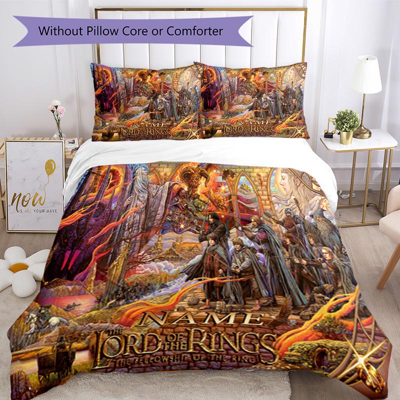 Warner Bros. Movies (24) Customize Your Name Bedding Set Breathable Duvet Cover with Pillowcases Home Decoration Birthday Gift