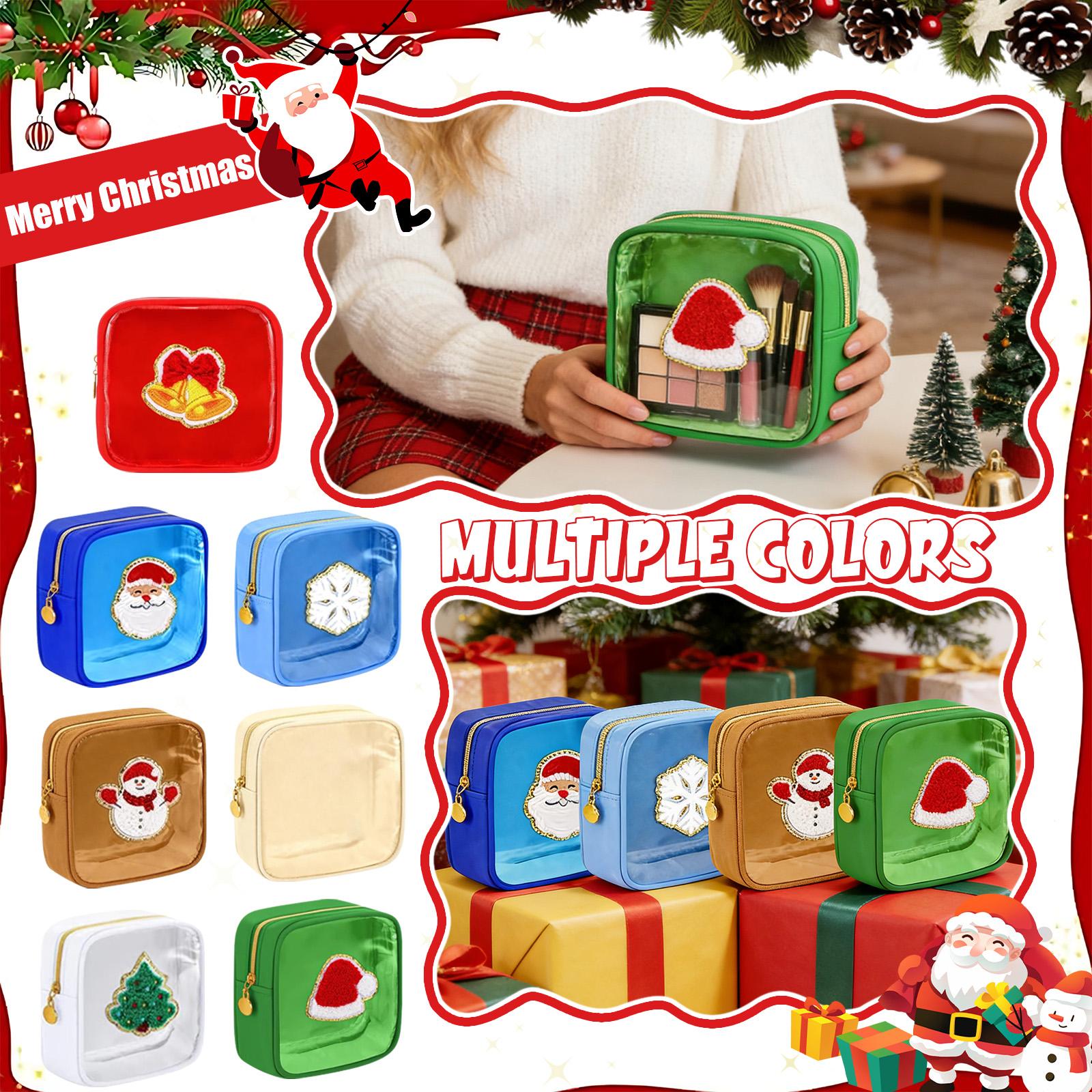 

Christmas Surprise Bags, Holiday Gift Bags With Assorted Festive Designs, Reusable Pouches, Stocking Stuffers, Santa Gifts One Size