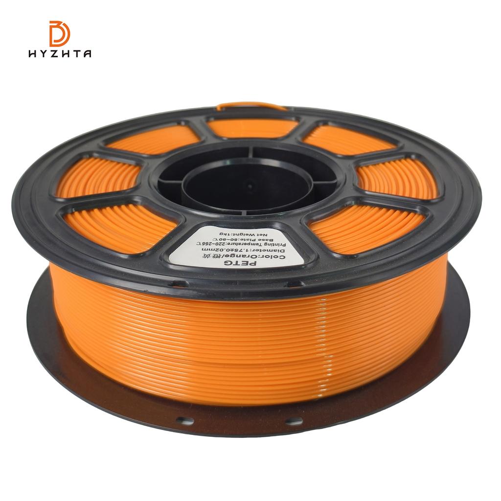 High Precision HYZHTA PETG Filament 1.75MM 1KG 330m 35+ Colors Fast Printing No Stringing for 3D Printers