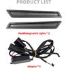HDBUBALUS Saddlebag Latch Lights Cover Turn Signal Brake Light Fit for Harley Touring Street Glide Electra Glide Road Glide Road King Ultra Limited
