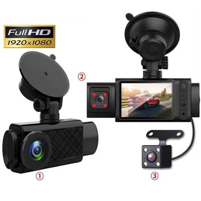 1080P Vorne & Hinten 170° Auto Fahrrekorder Auto Dashcam WIFI Drei-Objektiv 2 Zoll Videoaufzeichnung DVR Kamera